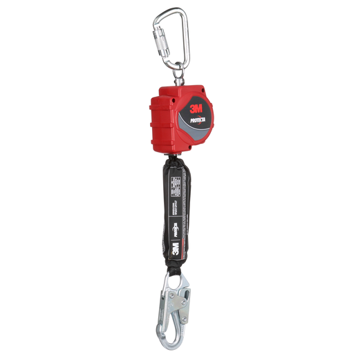 3M™ Protecta® Self-Retracting Lifeline with Carabiner 3100513, Web, Steel Snap Hook, 11ft