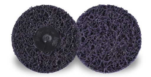 Scotch-Briteâ„¢ Rolocâ„¢ Clean and Strip XT Pro Disc, XO-DR, SiC Extra Coarse, TR, Purple, 3 in, Die Q300V, 10/Carton, 40 ea/Case