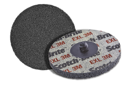 Scotch-Brite™ Roloc™ EXL Unitized Wheel, XL-UR, 3S Fine, TR, 3 in, SPR 21014A, 4/Carton, 40 ea/Case