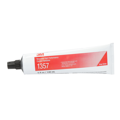 3M™ Neoprene High Performance Contact Adhesive 1357, Gray-Green, 5 Ounce Tube, 36/Case