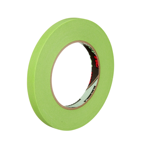 3M™ High Performance Green Masking Tape 401+, 12 mm x 55 m 6.7 mil, 48 Roll/Case