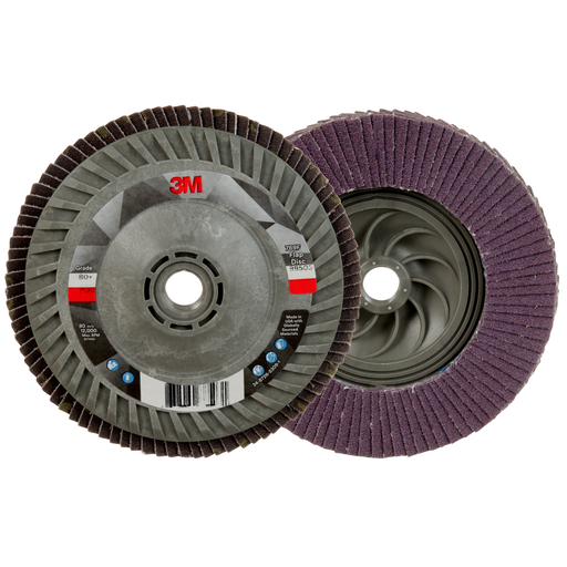 3Mâ„¢ Flap Disc 769F, 40+, T27 Quick Change, 7 in x 5/8 in-11, 5 ea/Case