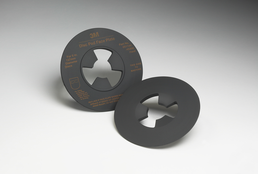3M 7000144144 Disc Pad Face Plate Hard Black 4.5 in for Grinding Applications