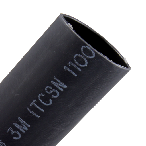 Product image for 3M ITCSN-1100-48"-Black-5 (7000132380) Heat Shrink Heavy-Wall Cable Sleeve, 2-4/0 AWG, Expanded/Recovered I.D. 1.10"/0.37", 48" Length, Black (5pcs/Case)