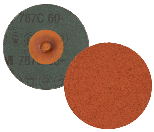 3M™ Roloc™ Fibre Disc 787C, 60+, TR, 2 in, Die R200P, 50/Carton, 200 ea/Case