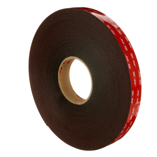 3M™ VHB™ Acrylic Foam Tape 5952, Black, 1 in x 36 yd, 45 mil, 9 Roll/Case