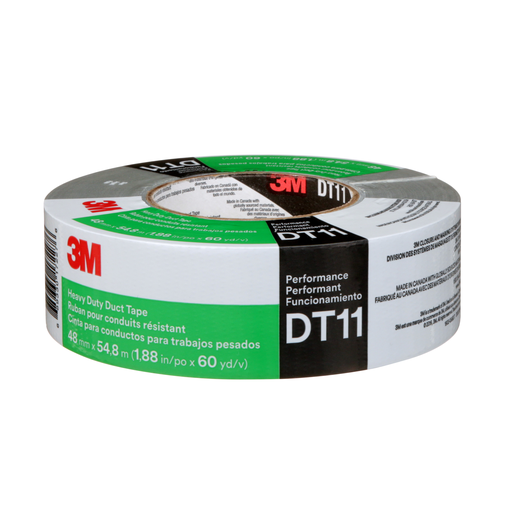 Mayer-DDS-3M™ Heavy Duty Duct Tape DT11, Silver, 48 mm x 54.8 m, 11 mil, 24 Roll/Case, Individually Wrapped Conveniently Packaged-2