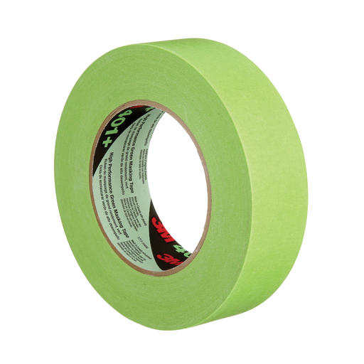 3M™ High Performance Green Masking Tape 401+, 36 mm x 55 m 6.7 mil, 16 Roll/Case