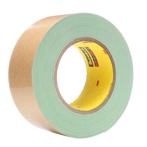 3Mâ„¢ Impact Stripping Tape 500, Green, 2 in x 10 yd, 36 mil, 6 Rolls/Case