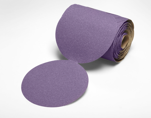 3M™ Cubitron™ II Stikit™ Film Disc Roll 775L, 120+, 6 in x NH, Die 600Z, 125 Discs/Roll, 4 Rolls/Case