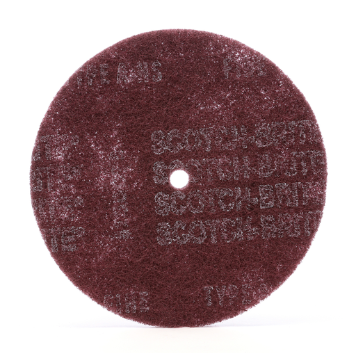 Scotch-Brite™ High Strength Disc, 6 in x 1/2 in, A MED, 10/Pac, 40 ea/Case
