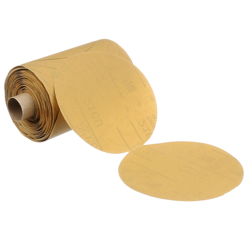 3M™ Stikit™ Gold Paper Disc Roll 216U, 5 in x NH P180 A-weight, 175 Discs/Roll, 6 Rolls/Case