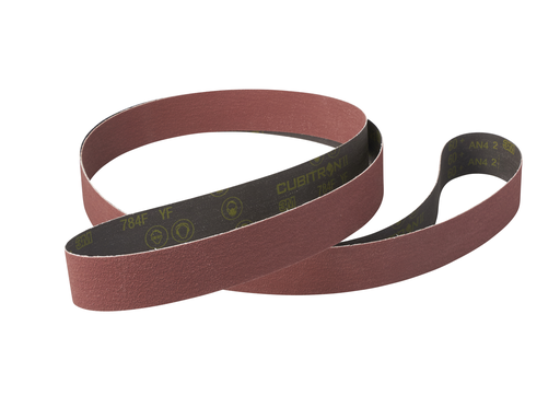 3M™ Cubitron™ ll Cloth Belt 784F, 36+ YF-weight, 1/2 in x 18 in, Fabri-lok, Single-flex, 200 ea/Case