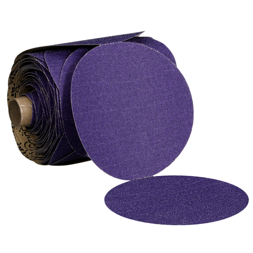 3M™ Cubitron™ II Stikit™ Paper Disc Roll 732U, 120+ C-weight, 5 in x NH, Die 500X, 100 Discs/Roll, 4 Rolls/Case