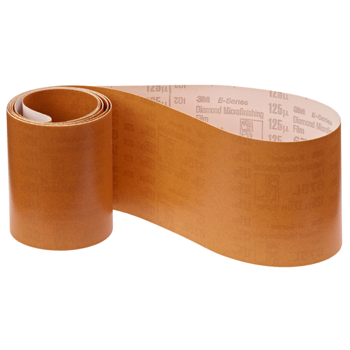 3M™ Diamond Microfinishing Film Belt 675L, 9 Mic 5MIL, Light Green, 3/4 in x 24 in, Scallop B