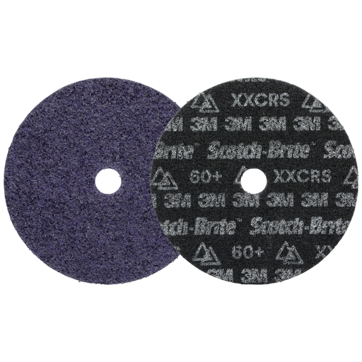 Scotch-Brite™ Precision Heavy Duty Surface Conditioning Disc, HD-DH, X-Extra Coarse 60+, 7 in x 7/8 in, 25 ea/Case