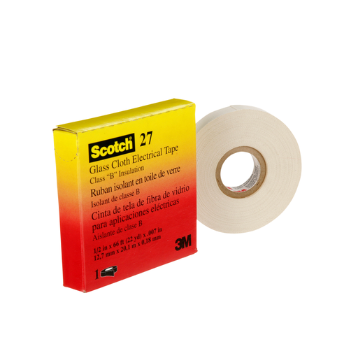 Mayer-DDS-3M™ Glass Cloth Electrical Tape 27, 1/2 in x 66 ft, 50 Rolls/Case-2