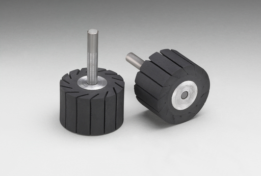 3M 7000120411 Rubber Slotted Expander Wheel 77718 1-1/2 in x 1 in for Abrasive Grinding