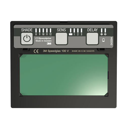 3M™ Speedglas™ Auto-Darkening Filter ADF 100V 07-0001-31/37246 (AAD), Variable Shade 8-12, 1 EA/Case