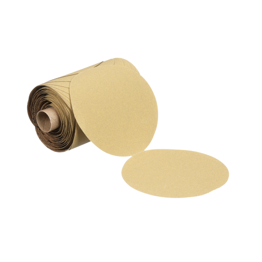 3M™ Stikit™ Paper Disc Roll 236U, P100 C-weight, 5 in x NH, Die 500X, 100 Discs/Roll, 4 Rolls/Case