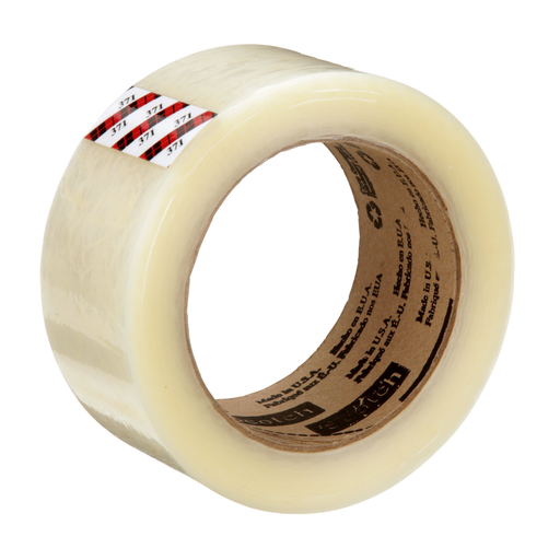 Scotch® Box Sealing Tape 371, Clear, 48 mm x 100 m, 36/Case