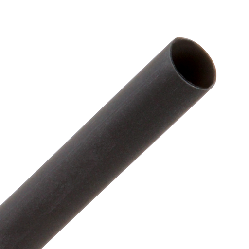 Heat Shrink Tubing, 3:1, 121C Shrink, 0.08"-0.25", Polyolefin, Black