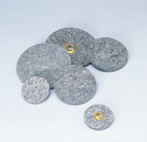 Standard Abrasivesâ„¢ Quick Change TR Felt Polishing Disc 840480, 3 in, 10/Carton, 100 ea/Case