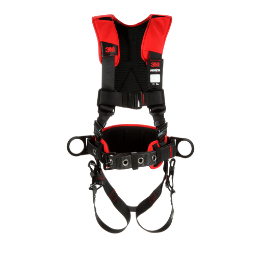 3M™ Protecta® Comfort Construction Style Positioning Harness 1161207, Black, X-Large