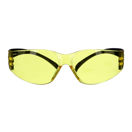 3M™ SecureFit™ 100 Series SF103AF-BLK, Black Temples, Amber Anti-Fog/Anti-Scratch Lens, 20 ea/Case