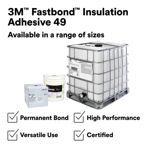 3M™ Fastbond™ Insulation Adhesive 49, Clear, 55 Gallon Poly (Net 50 Gallon), Drum