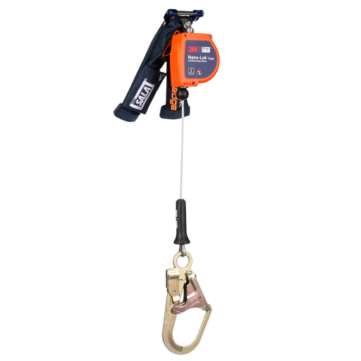 3M™ DBI-SALA® Nano-Lok™ edge Personal Self-Retracting Lifeline 3500292, Galvanized Cable, 7.3 ft