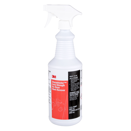 3M™ Sharpshooter™ Extra Strength No-Rinse Mark Remover, With Trigger Sprayers, Quart, 12/Case