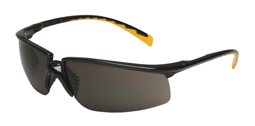 3M™ Privo™ Protective Eyewear 12262-00000-20 Black Frame, Orange Accent Temple Tips, Gray Anti-Fog Lens, 20 EA/Case
