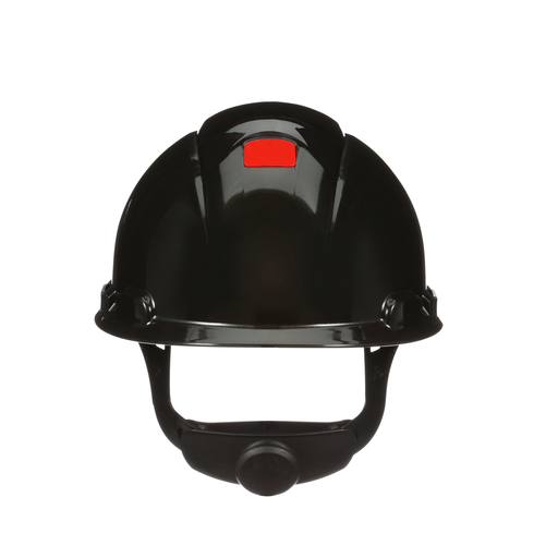 3Mâ„¢ SecureFitâ„¢ Hard Hat H-712SFR-UV, Black, 4-Point Pressure Diffusion Ratchet Suspension, with Uvicator, 20 ea/Case