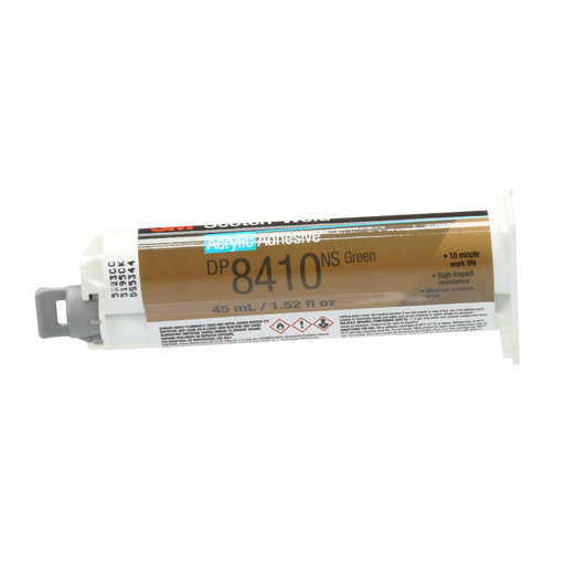 3M™ Scotch-Weld™ Acrylic Adhesive DP8410NS, Green, 45 mL Duo-Pak, 12/Case