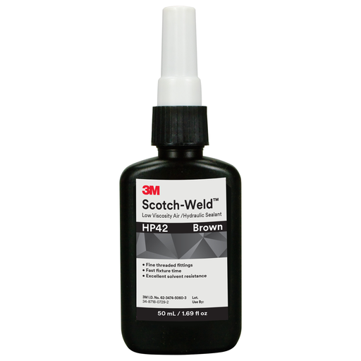 3M™ Scotch-Weld™ Low Viscosity Air/Hydraulic Sealant HP42, Brown, 50 mL Bottle, 10/case