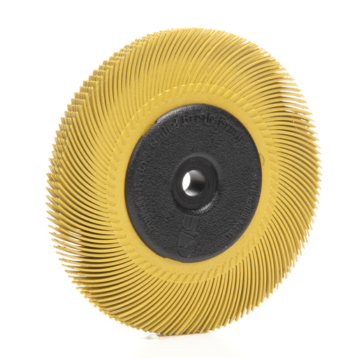 Scotch-Brite™ Radial Bristle Brush, 6 in x 7/16 in x 1 in 80 with Adapter, 5 ea/Case