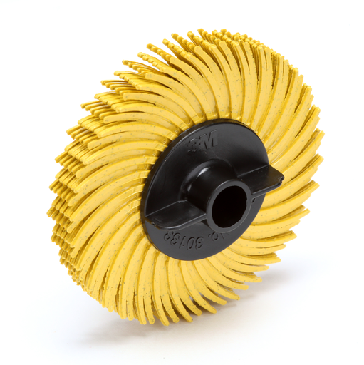 Scotch-Brite™ Radial Bristle Disc, RB-ZB, 80, 2 in x 3/8 in, Thin Bristle, 40/Carton, 80 ea/Case