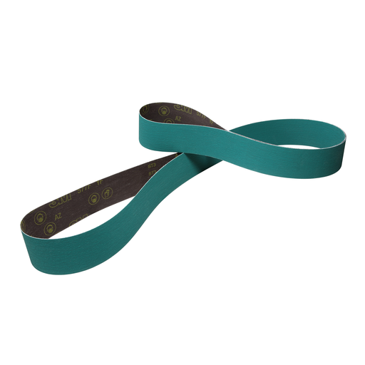 3M™ Cloth Belt 577F, 36 YF-weight, 3 in x 132 in, Film-lok, Single-flex, 5/Pac, 25 ea/Case