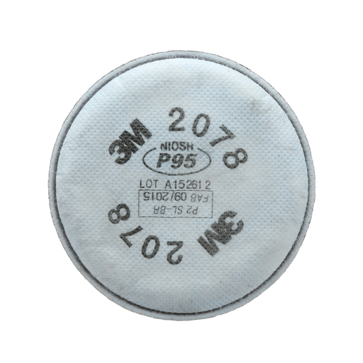 3M™ Particulate Filter 2078, P95, with Nuisance Level Organic Vapor/Acid Gas Relief 100 EA/Case
