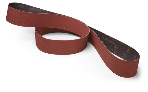 3M™ Cubitron™ ll Cloth Belt 947A, 60+ X-weight, 3-1/2 in x 15-1/2 in, Fabri-lok, Single-flex, 50 ea/Case