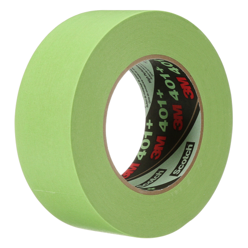 3M™ High Performance Green Masking Tape 401+, 48 mm x 55 m 6.7 mil, 12 Roll/Case