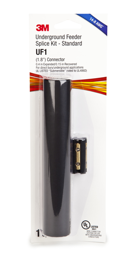 Mayer-DDS-3M™ Splice Kit UF1 Standard, 1.8 in (45,7 mm) connector, 8.0 in (203,2 mm) heat shrink tube, 6 kits/case-1