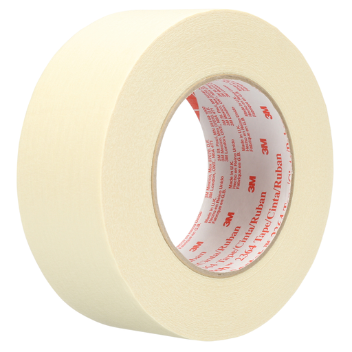 3Mâ„¢ Performance Masking Tape 2364, Tan, 48 mm x 55 m, 6.5 mil, 24 Rolls/Case