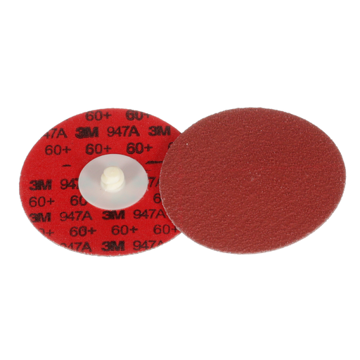 3M™ Cubitron™ II Roloc™ Durable Edge Disc 947A, 60+, X-weight, TR, Maroon, 3 in, Die R300V, 50/Carton, 200 ea/Case