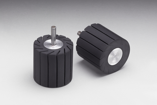 3M 7000120412 Rubber Slotted Expander Wheel 2in x 2in for Inline Sanders & Finish Tools