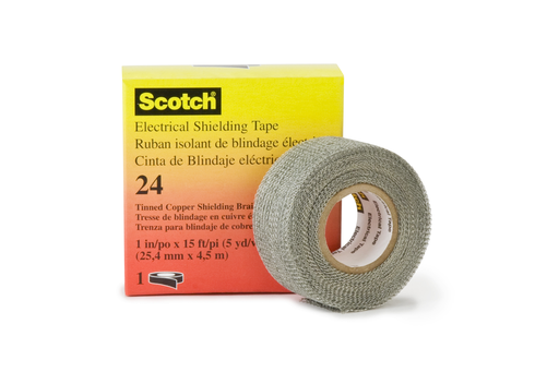 Mayer-DDS-Scotch® Electrical Shielding Tape 24, 1 in x 15 ft (25 mm x 4,6 m), 50 RL/Case-1