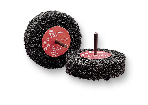 Scotch-Brite™ Clean and Strip Disc D2, 4 in x 1 in x 1/4 in S XCS, 10 ea/Case