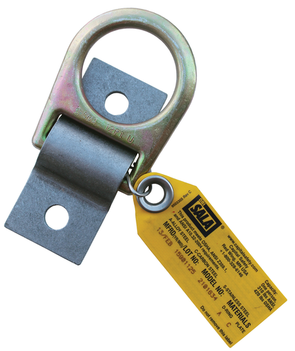 3M™ DBI-SALA® D-Ring Plate Anchor 2101634, Raw Steel Plate, Zinc Plated Steel D-Ring