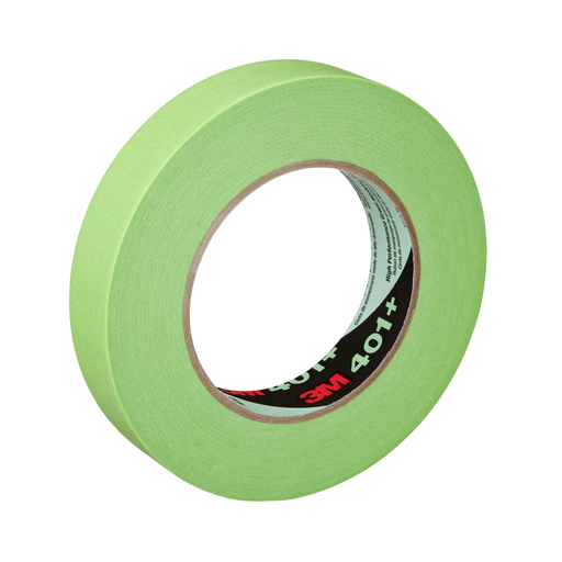 3M™ High Performance Green Masking Tape 401+, 24 mm x 55 m 6.7 mil, 24 Roll/Case